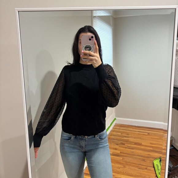 CeCe Women's Black Blouse - Picture 1 of 4